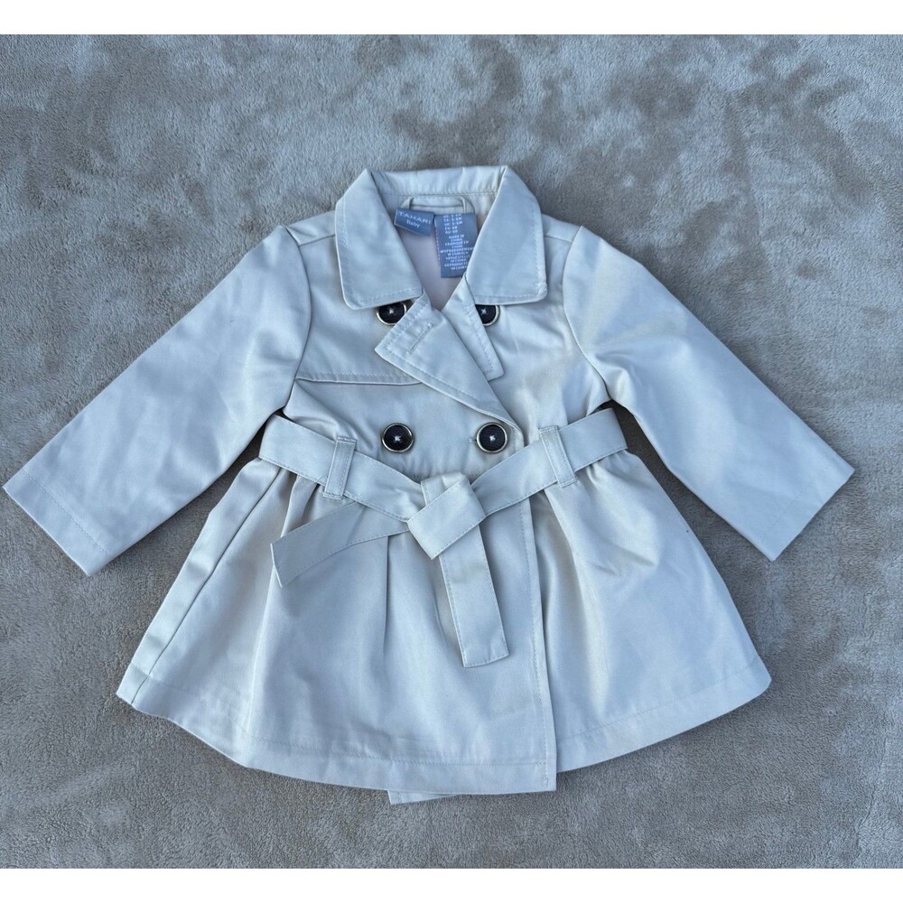 Tahiti baby trench coat size 3-6 months